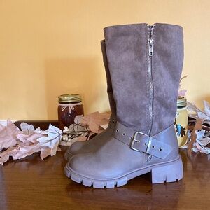 Steve Madden Taupe Suede Boots